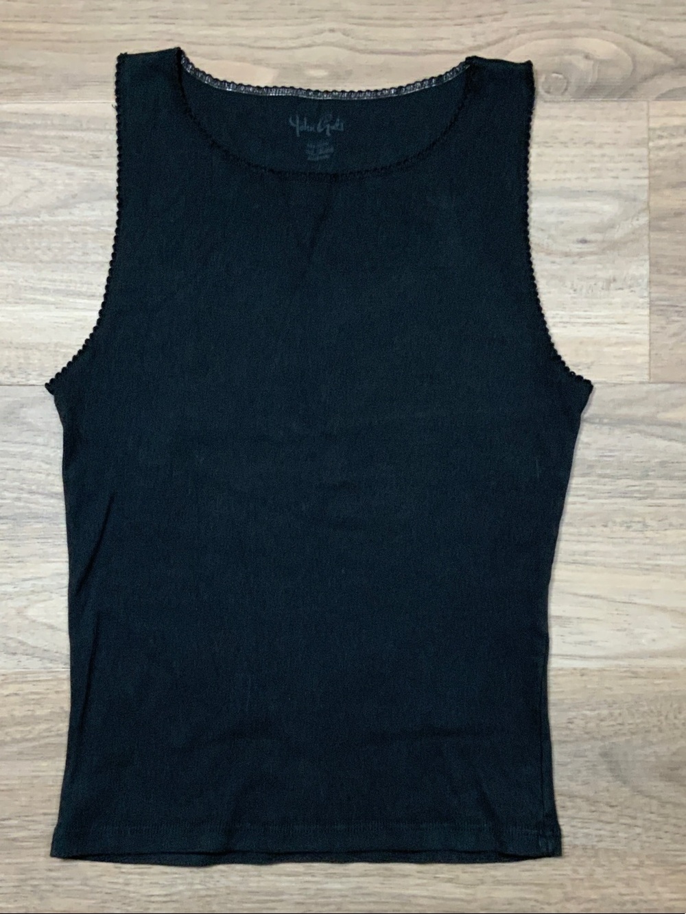 Brandy Melville John Galt Black Ribbed Tank Top